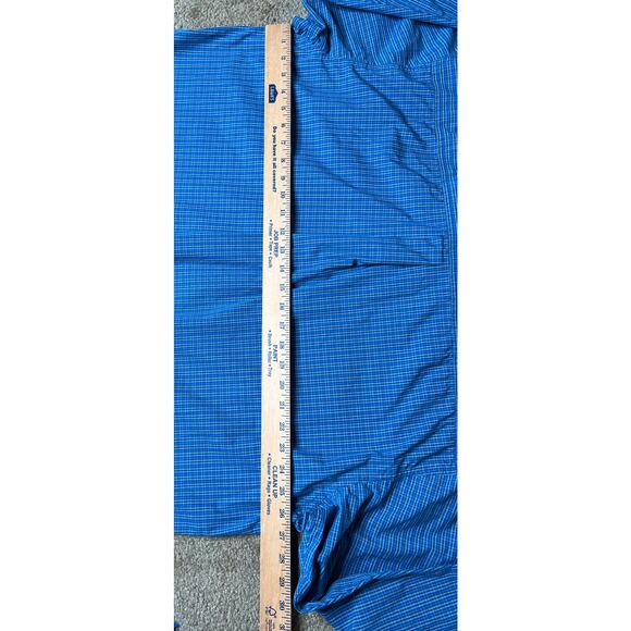 Ariat Pro size XXL shirt button down blue plaid front pocket business casual - Picture 4 of 8